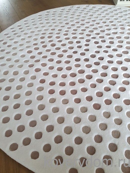 Ковер ручной работы GRADIENT BEIGE круг