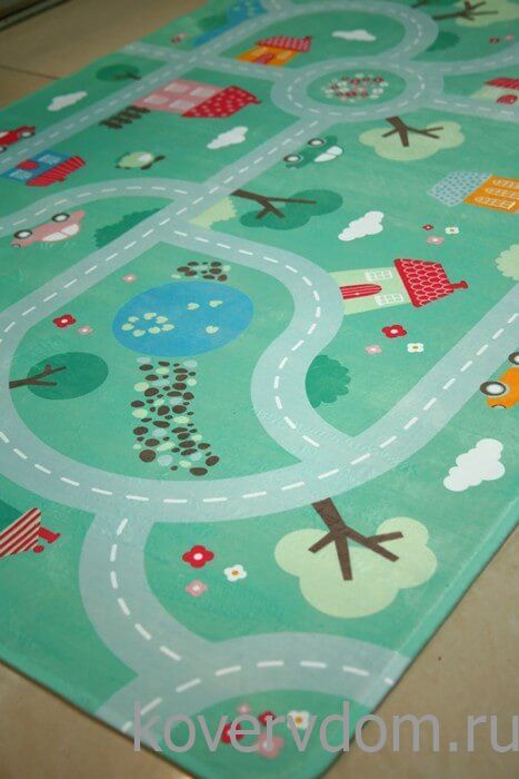 Детский развивающий 3D ковер с дорогами  ДОРОЖКИ-ДОМИКИ 86146